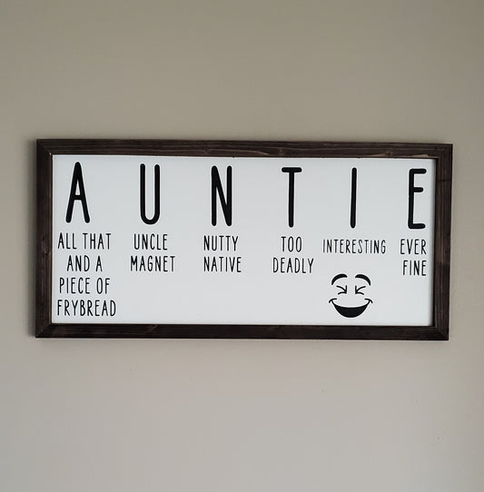 AUNTIE Sign