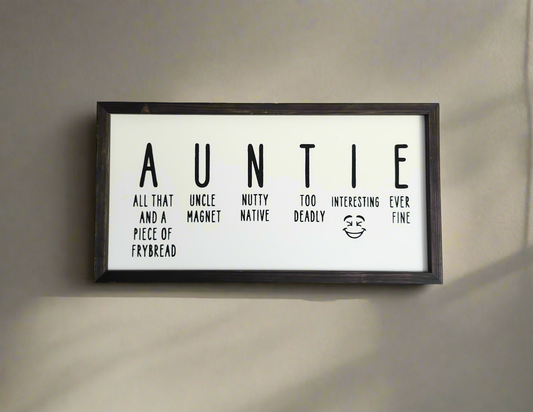 AUNTIE Sign