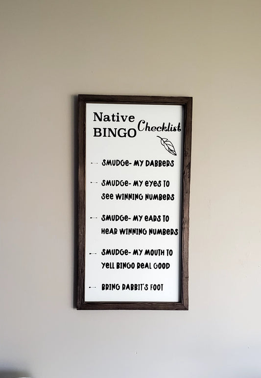 Native Bingo Checklist